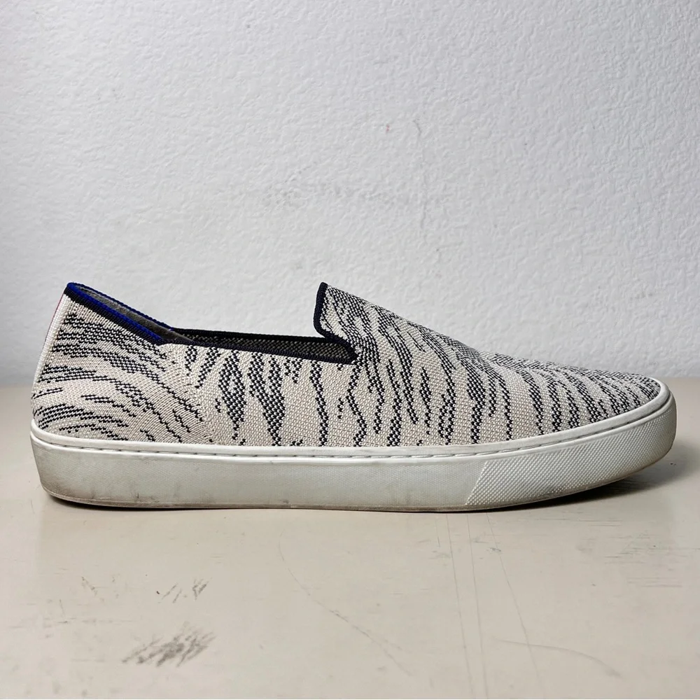 Rothy’s The Sneaker‎ Maritime Tiger Blue Ivory Retired Women’s 10.5